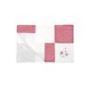 Baby Ono Miękki kocyk patchwork minky serduszka róż - obrazek 2